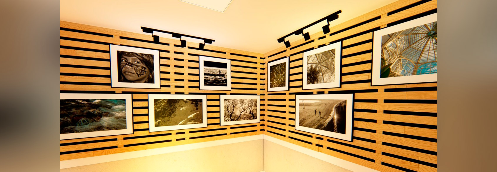 Sala de exposição Fotográfica. 
