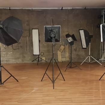 Sets fotográficos do Studio D - Escola de Fotografia.