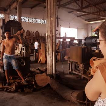 Passeio Fotográfico do Fotógrafo Aprendiz fábrica de móveis.