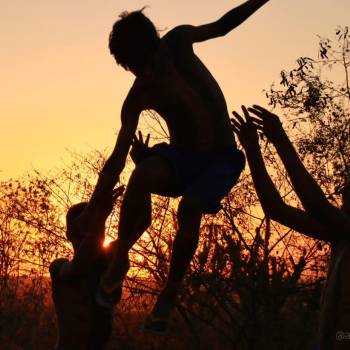 Por do sol na tribo Kariri Xocó - Por Daniel Faria
